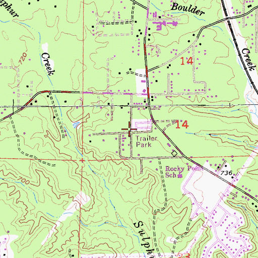 Topographic Map of Keswick Dam Trailer Park, CA