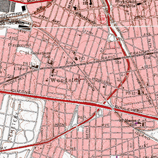 Topographic Map of Church of Jesus Christ of Latter Day Saints, NY