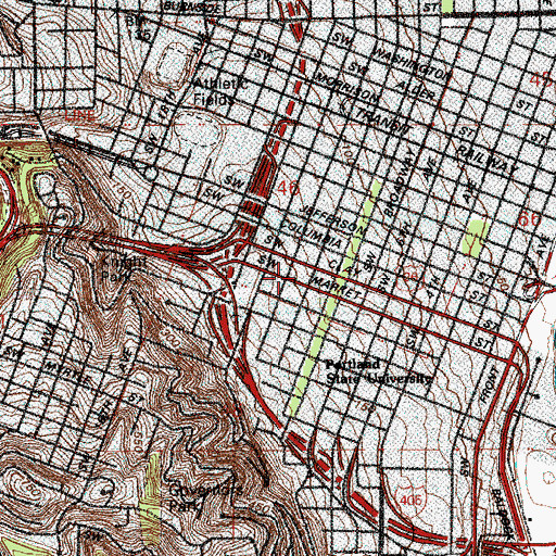 Topographic Map of Church of Jesus Christ of Latter Day Saints, OR