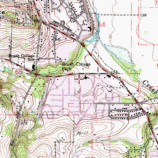 Topographic Map of West Hills Community Church, OR