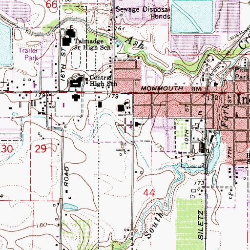 Topographic Map of Saint Patricks Church, OR