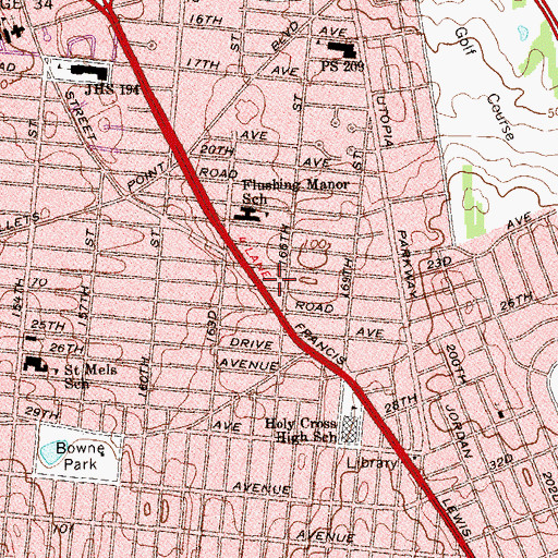 Topographic Map of Covenant Church, NY