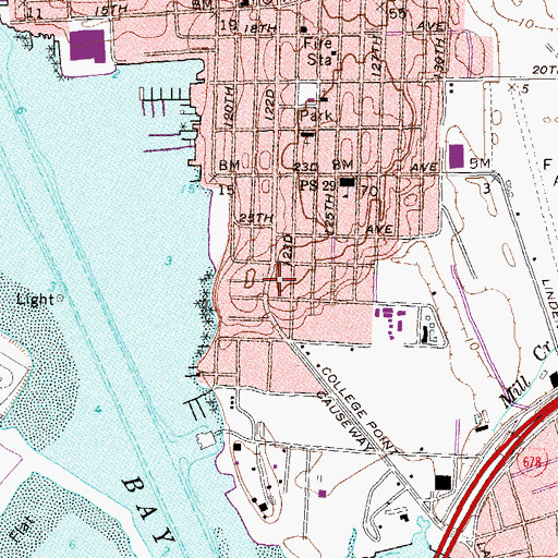 Topographic Map of Crystal Evangelical Church, NY