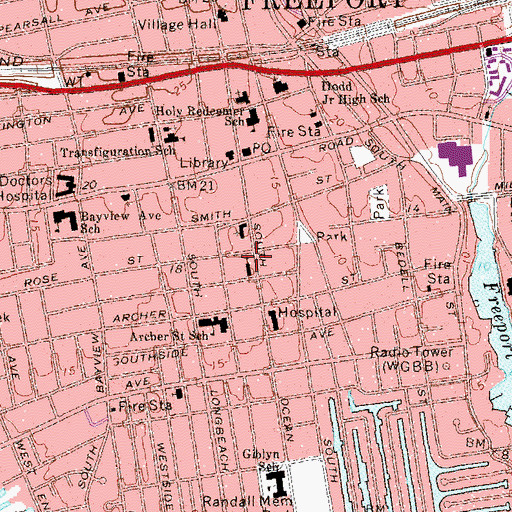 Topographic Map of Hi-Hello Child Day Care Center, NY