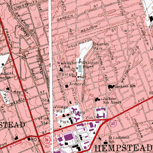 Topographic Map of Agape Christian Academy, NY