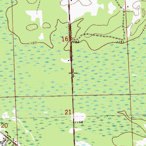 Topographic Map of Markey Post Office (historical), MI