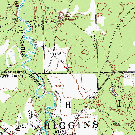 Topographic Map of Hilltop Manor Health Care Center, MI