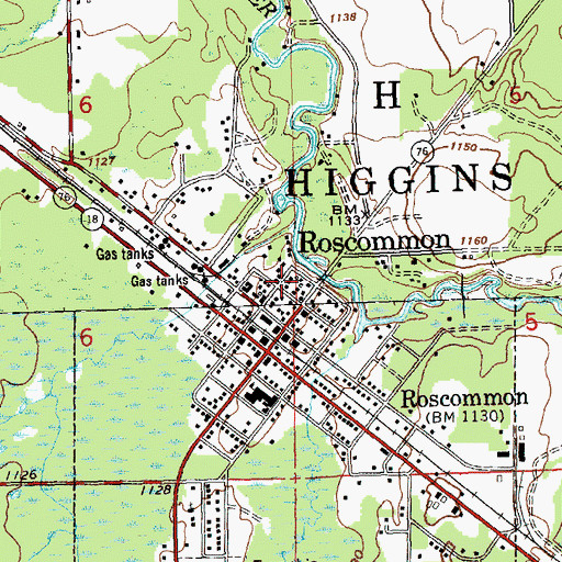 Topographic Map of Saint Michael's Church, MI
