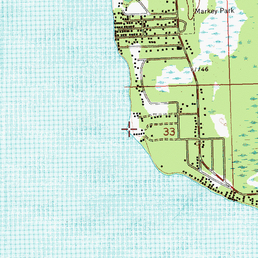 Topographic Map of Songers Point, MI