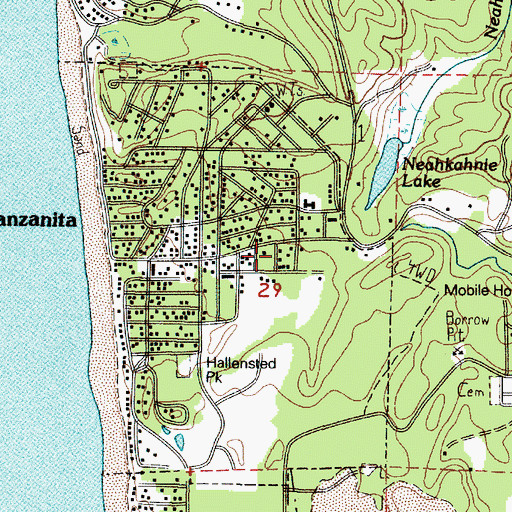 Topographic Map of Calvary Bible Church, OR
