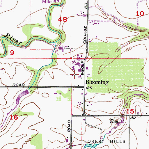Topographic Map of Saint Peter Lutheran Church, OR