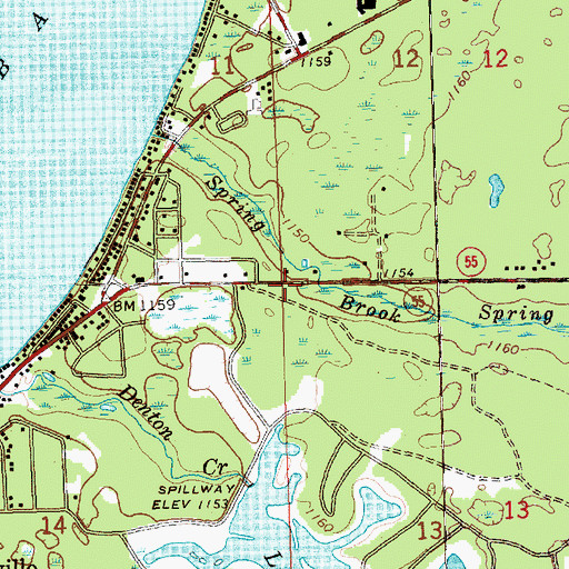 Topographic Map of Abundant Grace Assembly of God Church, MI
