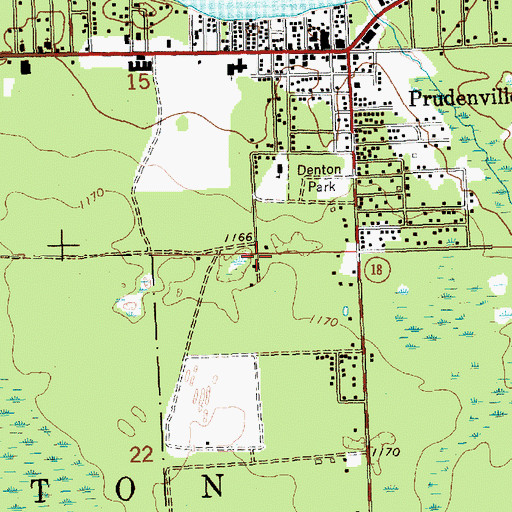 Topographic Map of Pathway Southern Baptist Church, MI