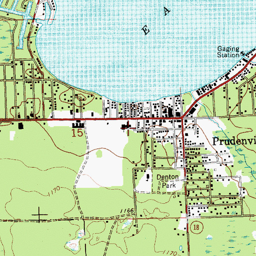Topographic Map of Our Lady of the Lake Catholic Church, MI