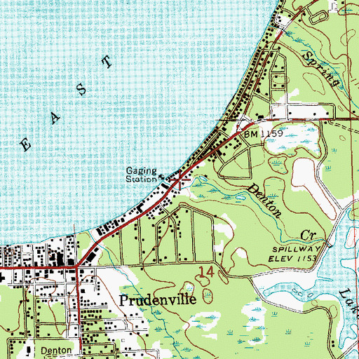 Topographic Map of Jehovah's Witnesses Hall, MI