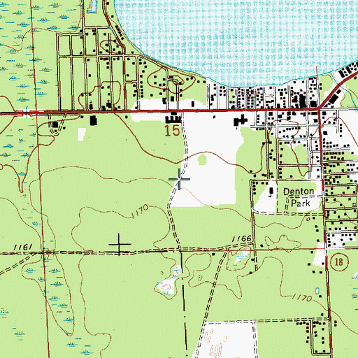 Topographic Map of White Deer Country Club, MI