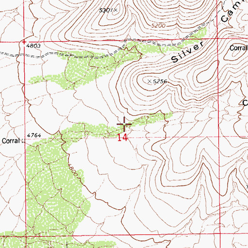 Topographic Map of Casey Copper Canyon, AZ