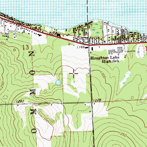 Topographic Map of Pineview Highlands Golf Course, MI