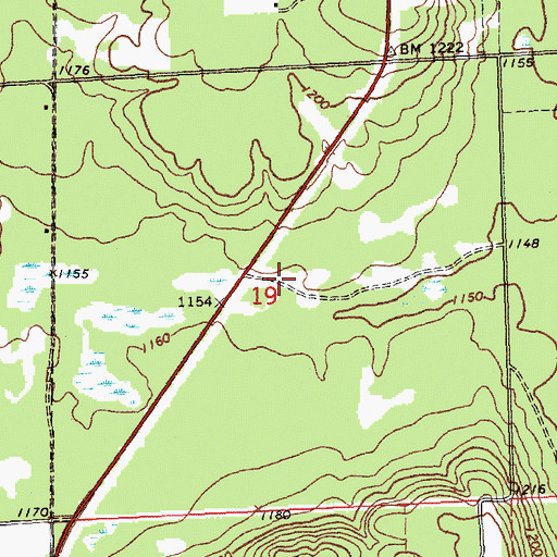 Topographic Map of Interchange 239, MI
