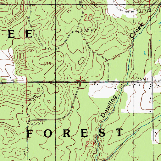 Topographic Map of Angola Post Office (historical), MI