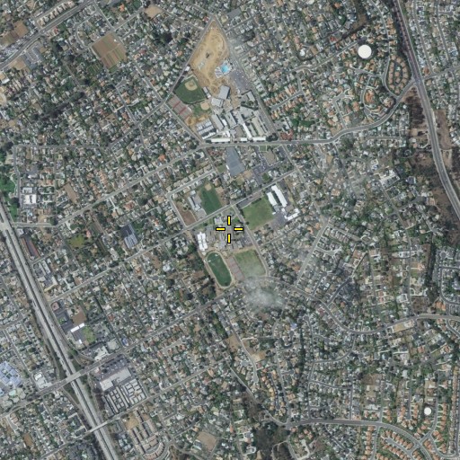 Aerial/Satellite Image of Valley Junior High School, CA