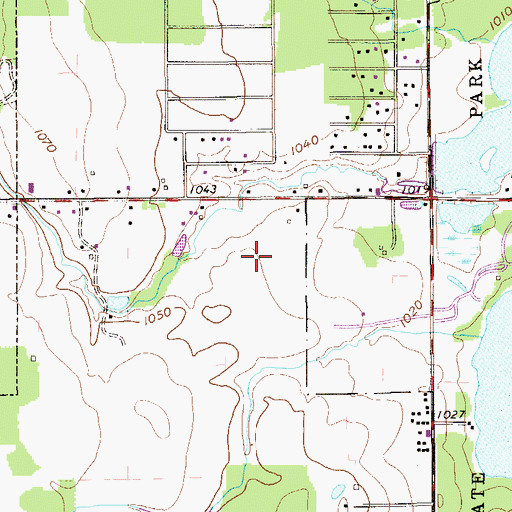 Topographic Map of Andover Country Meadows, OH