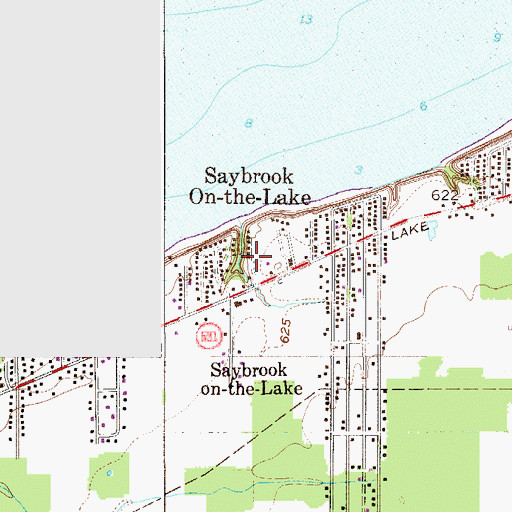 Topographic Map of Erieview, OH