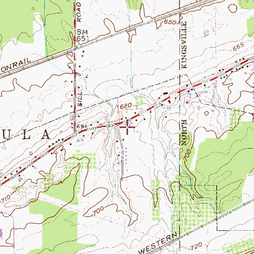 Topographic Map of Taylor Mobile Home Park, OH