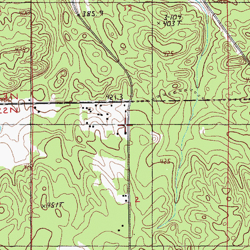 Topographic Map of Foursquare Lighthouse Church, MI