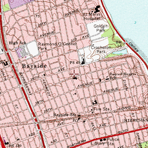 Topographic Map of Elim Presbyterian Church, NY