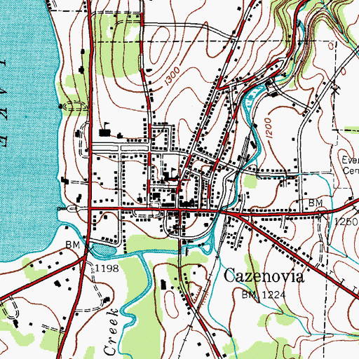 Topographic Map of Coleman Union, NY
