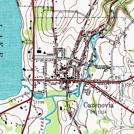 Topographic Map of Daniel W Terry Library, NY
