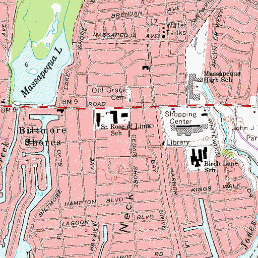 Topographic Map of Grace Day School, NY