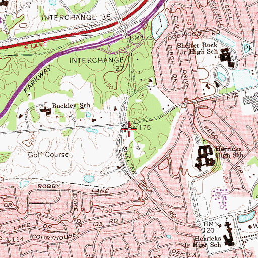 Topographic Map of Mesivta of Roslyn, NY
