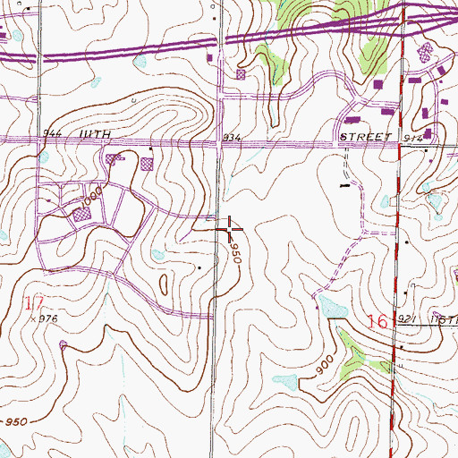 Topographic Map of University Park Office Park, KS