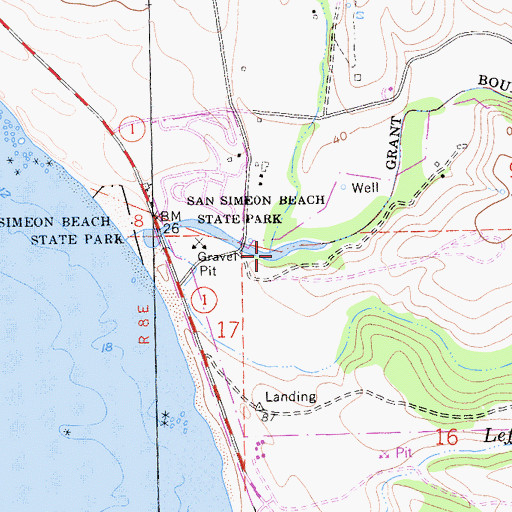 Topographic Map of Van Gordon Creek, CA