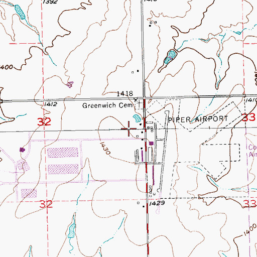 Topographic Map of Kansas Heart Hospital, KS