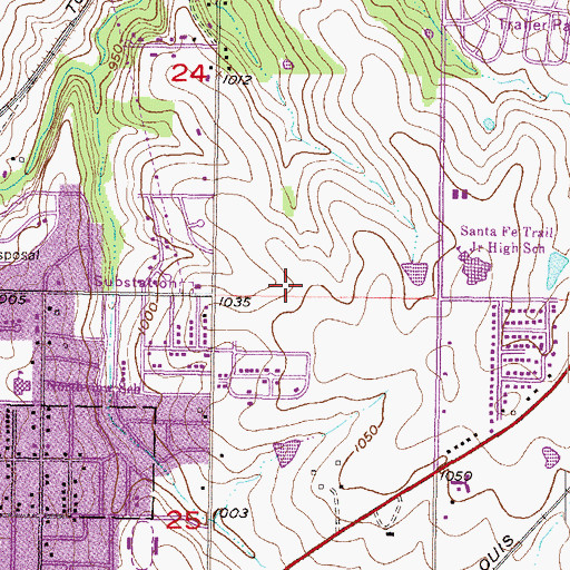 Topographic Map of Olathe Medical Clinic, KS