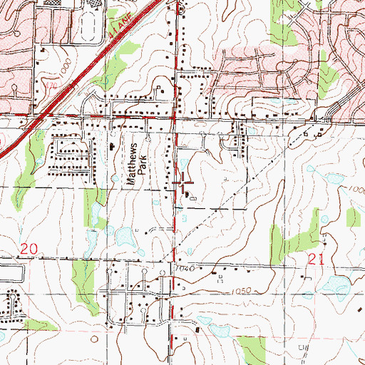 Topographic Map of Saint Philip Episcopal Church, KS