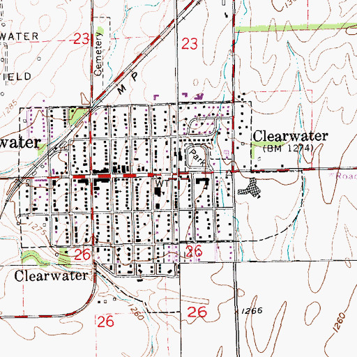 Topographic Map of Church of the Nazarene, KS