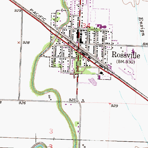 Topographic Map of Saint Stanislaus Church, KS