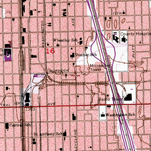 Topographic Map of Greater Pentecostal Church of God in Christ, KS