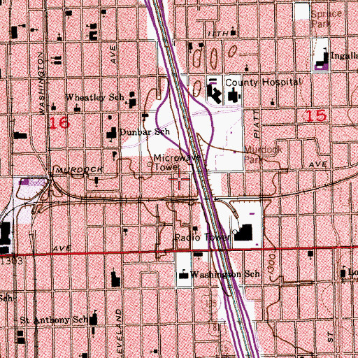 Topographic Map of New Dimensions of Christ Church, KS