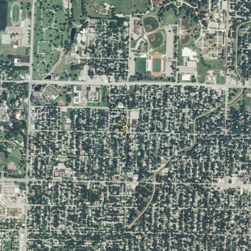 Aerial/Satellite Image of Korean Baptist Church of Topeka, KS
