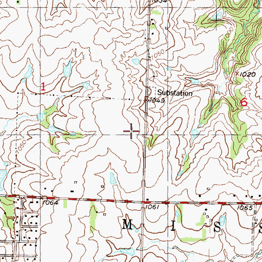 Topographic Map of Fellowship Bible Church, KS