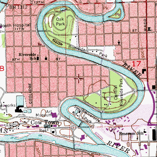 Topographic Map of Church of the Savior, KS