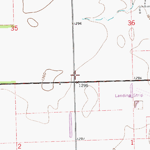 Topographic Map of Resurrection Lutheran Church, KS
