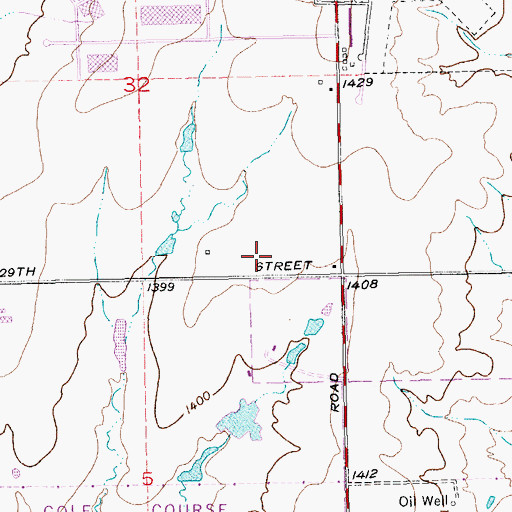 Topographic Map of Mediterranean Office Park, KS