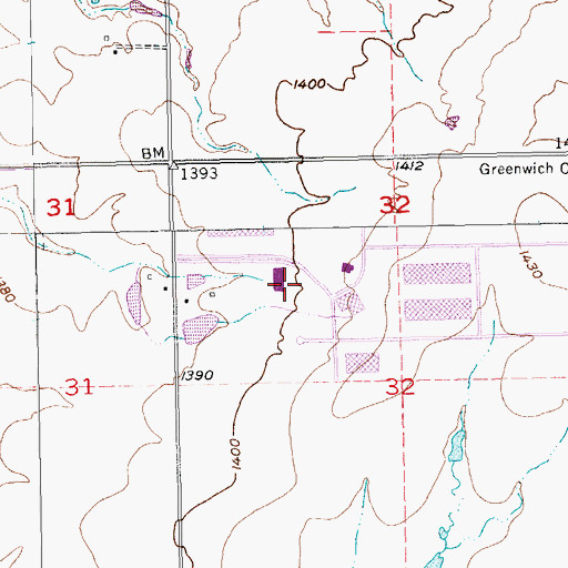 Topographic Map of Comotara Business Park, KS