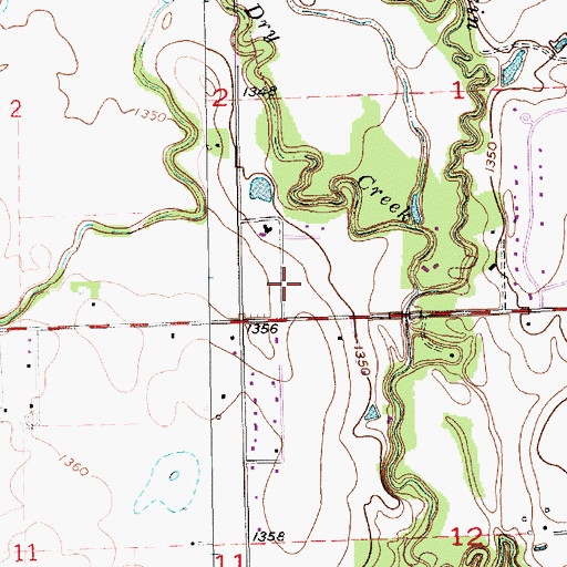 Topographic Map of Countryside Pentecostal Holiness Church, KS